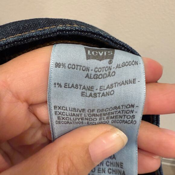 NWT Levi’s Women’s 20W 580 Defined Waist Boot Cut Jeans Dark Wash Plus Western - Picture 8 of 9